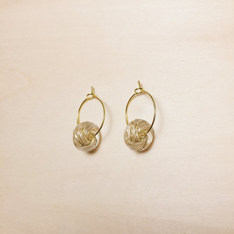 Retro Maltose Ear Rings - Earrings & Clip-ons - Resin Gold