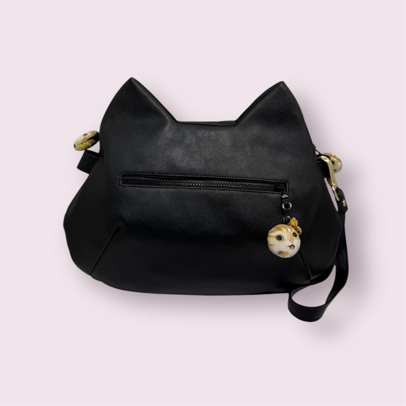 I Love Cats - Cat Shaped Hand-held Side Bag - Messenger Bags & Sling Bags - Faux Leather 