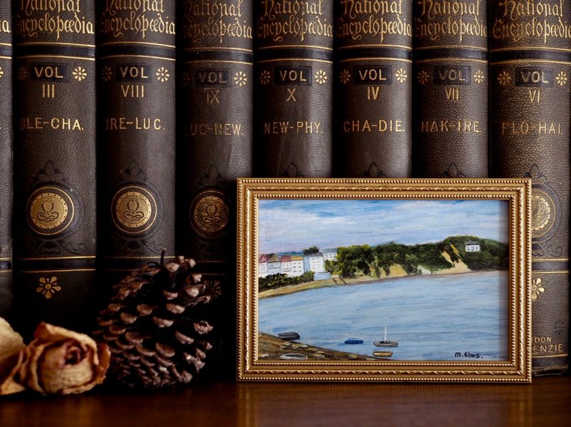英國1950年代小型風景油畫 - 擺飾/家飾品 - 其他材質 