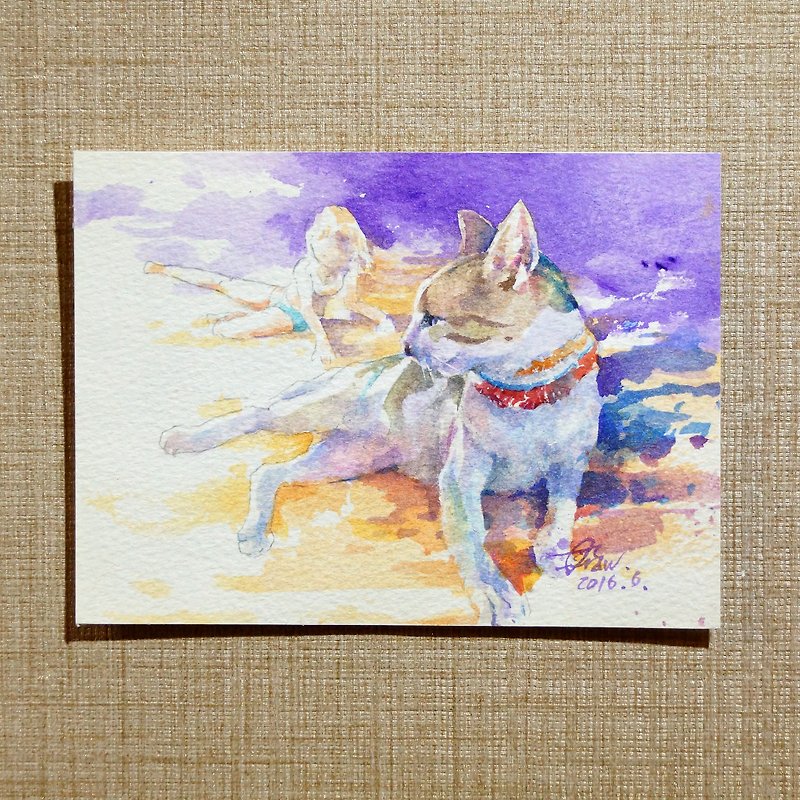 Watercolor painting - Posters - Paper Purple