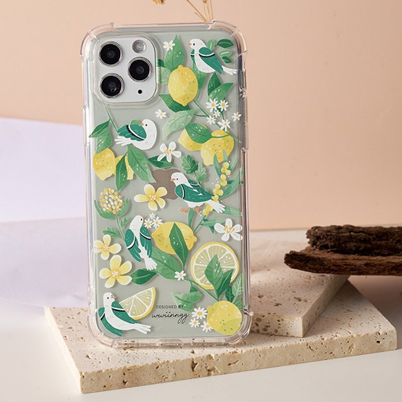 wwiinnggQingxinLimeフルエアバッグドロッププルーフiPhoneケース - スマホケース・カバー - プラスチック 透明