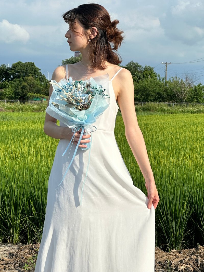 藍色永生花、乾燥花、客製花禮 - 乾燥花/永生花 - 植物．花 透明