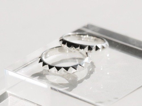 ダブルムーンジュエリー Doublemoon Jewelry スタッズ シルバーリング / SV925【受注製作】
