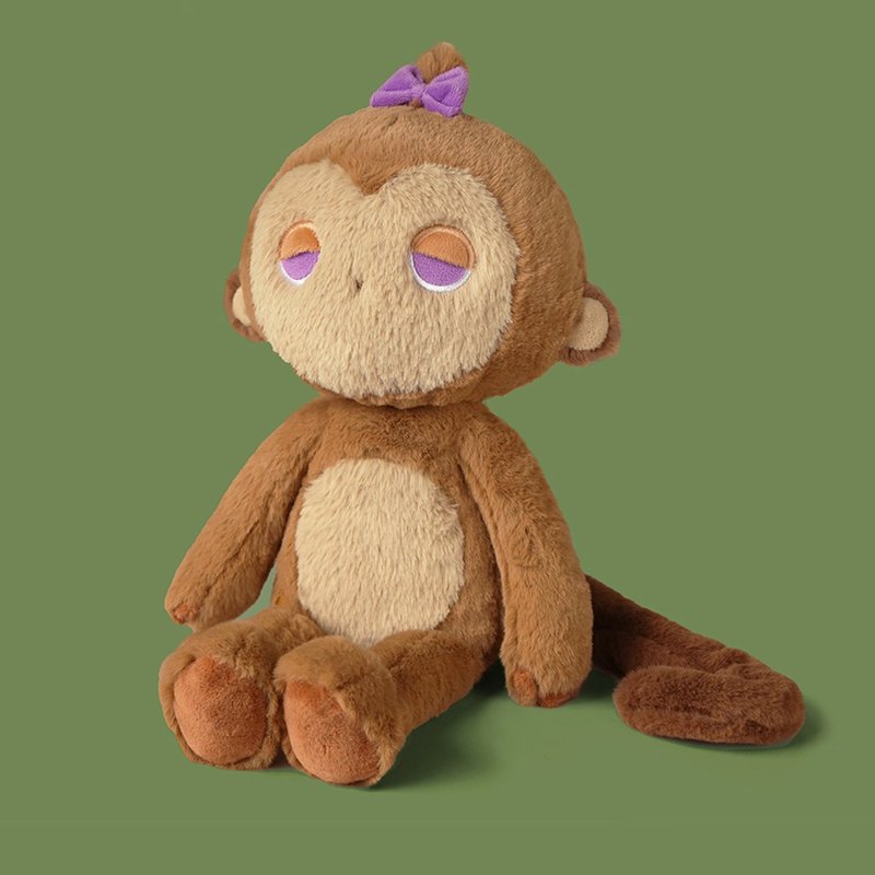 HOOHU the Monkey plush doll - ของเล่นเด็ก - เส้นใยสังเคราะห์ 