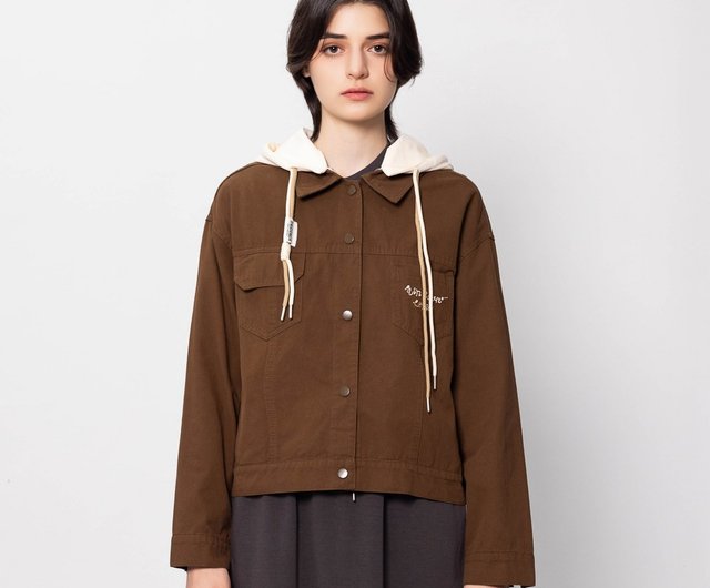 ブラウン フード付き アウター ブラウン フード付きジャケット Mサイズ Carhartt フード付き