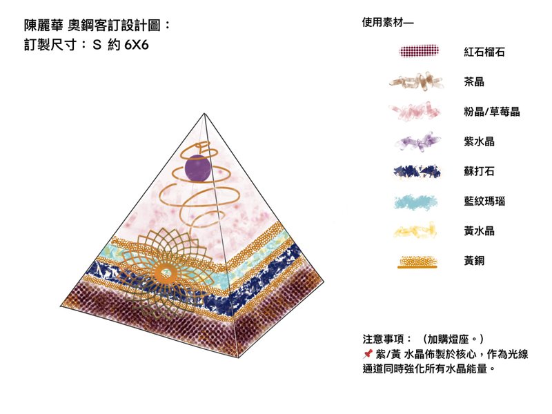 客製化奧鋼能量塔—陳麗華 S+燈座 - 擺飾/家飾品 - 水晶 多色