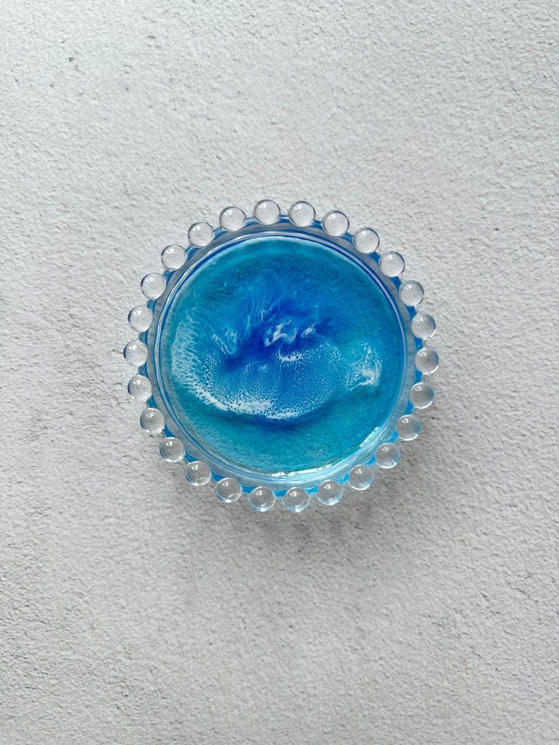 珠點透明玻璃海洋風首飾收納盤 - 擺飾/家飾品 - 玻璃 