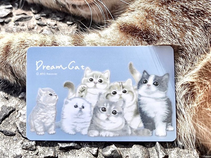 【悠遊卡】 夢幻貓悠遊卡(淡紫)B006 - 造型悠遊卡/交通卡 - 塑膠 紫色