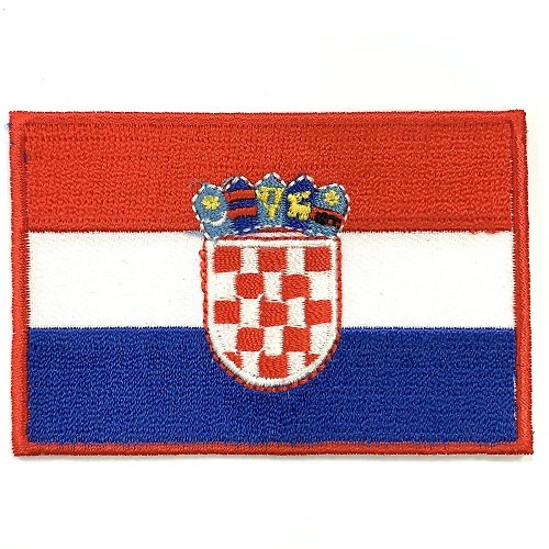 A-ONE 克羅地亞 國旗電繡刺繡背膠補丁 袖標 布標 布貼 補丁 貼布繡 臂