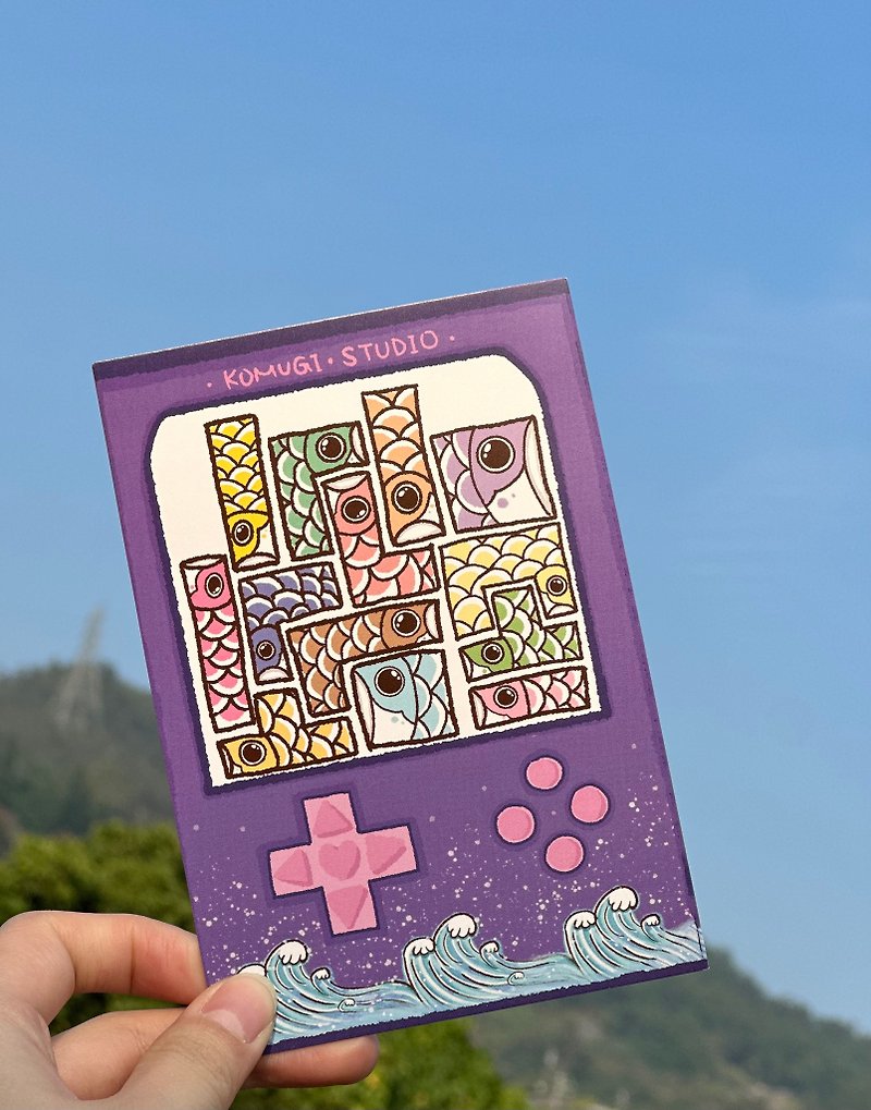Tetris postcard - Cards & Postcards - Paper Purple