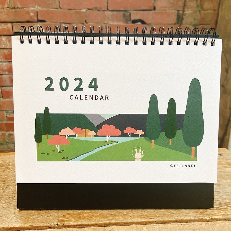 【2024年卓上カレンダー】EE Planet - カレンダー - 紙 ホワイト