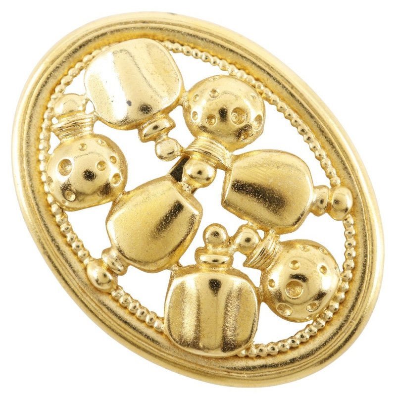【日本直送】クリスチャンディオール Dior パフュームボトル ブローチ 香水モチーフ  金メッキ 約17.0g レディース【中古】 - 胸針 - 其他金屬 金色