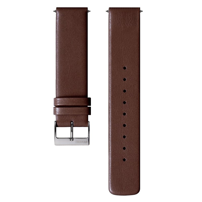 Brown | Tan colour Leather Strap - สายนาฬิกา - โลหะ สีนำ้ตาล