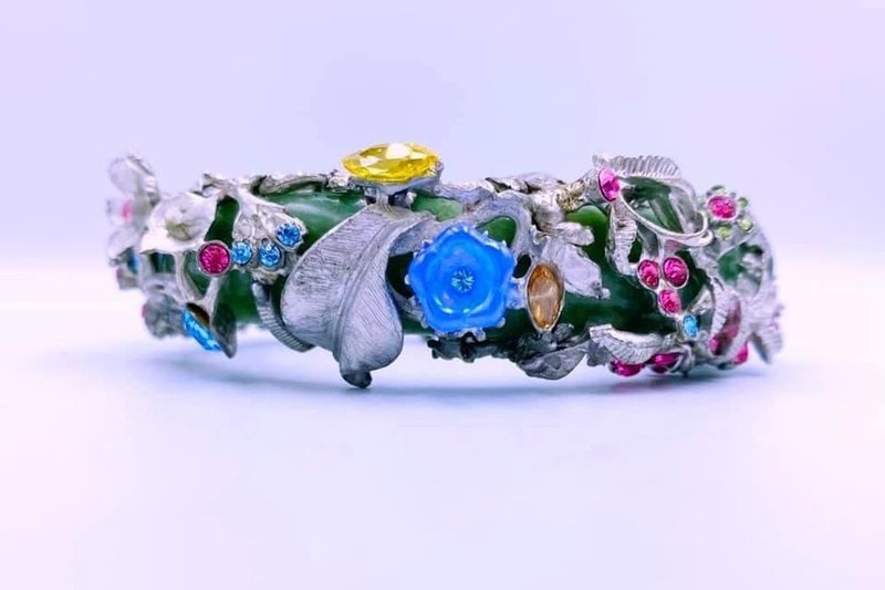 翡翠花圈_金工藝術品 - 擺飾/家飾品 - 其他材質 