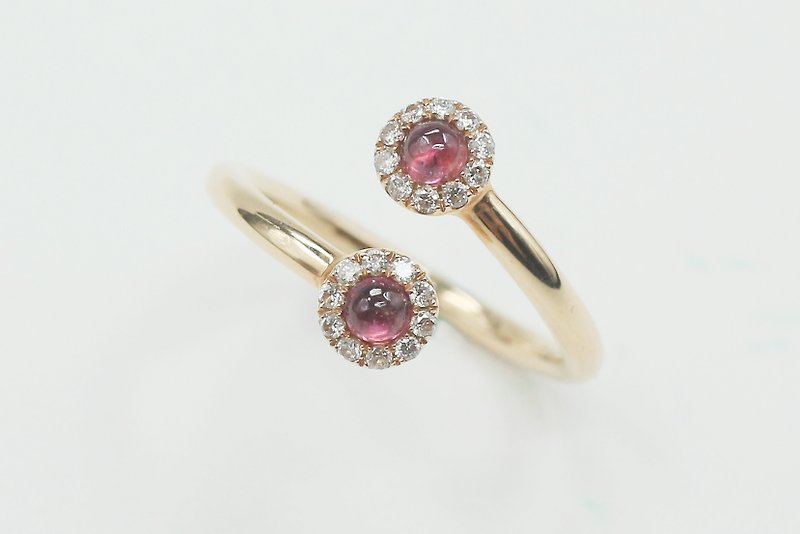Elastic 18K Gold Ring: Echo - General Rings - Other Metals Pink
