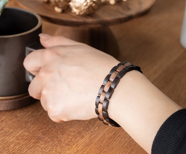 木製ブレスレット】EINBAND Wood Bracelet 天然木ブレスレット
