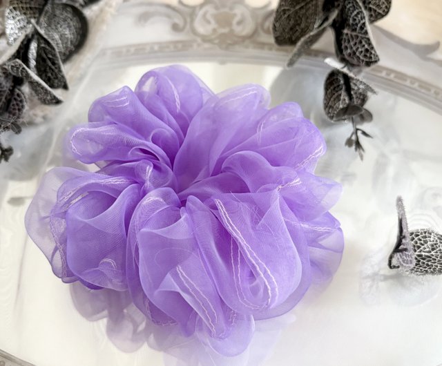 布製シュシュ／オーガンジーシュシュ ヘアゴム ヘアバンド ヘア