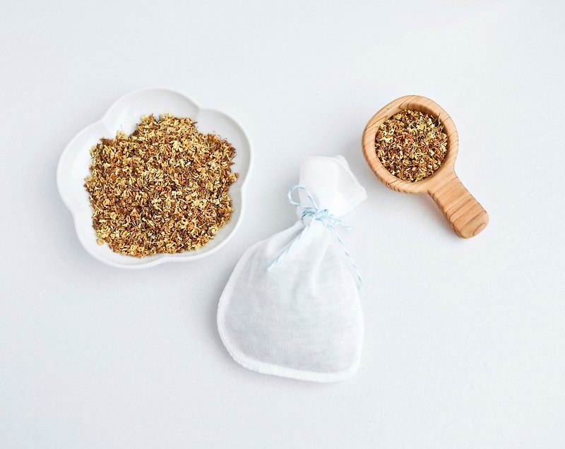 New Year's gift good luck small natural dry osmanthus fragrance bag (two packs) - น้ำหอม - พืช/ดอกไม้ สีเหลือง