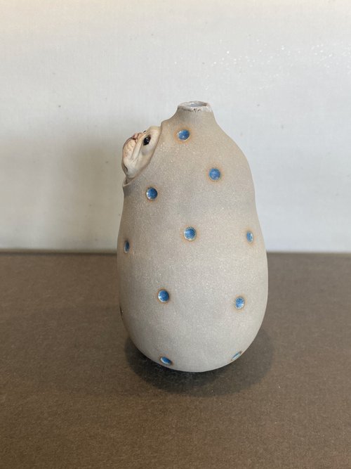 フレンチブルドッグ 一輪挿し - ショップ ゆとり炉 置物 - Pinkoi