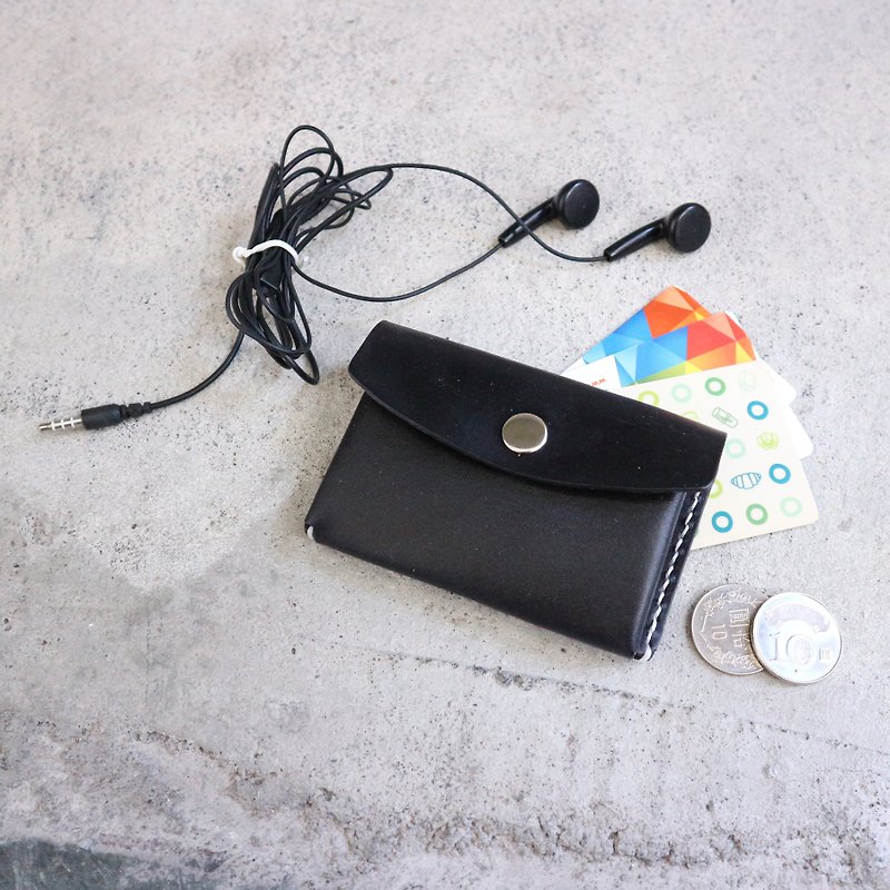 Vegetable Tanned Leather/Storage Bag/Ticket Card Coin Purse/Business Card Case - กระเป๋าใส่เหรียญ - หนังแท้ สีส้ม