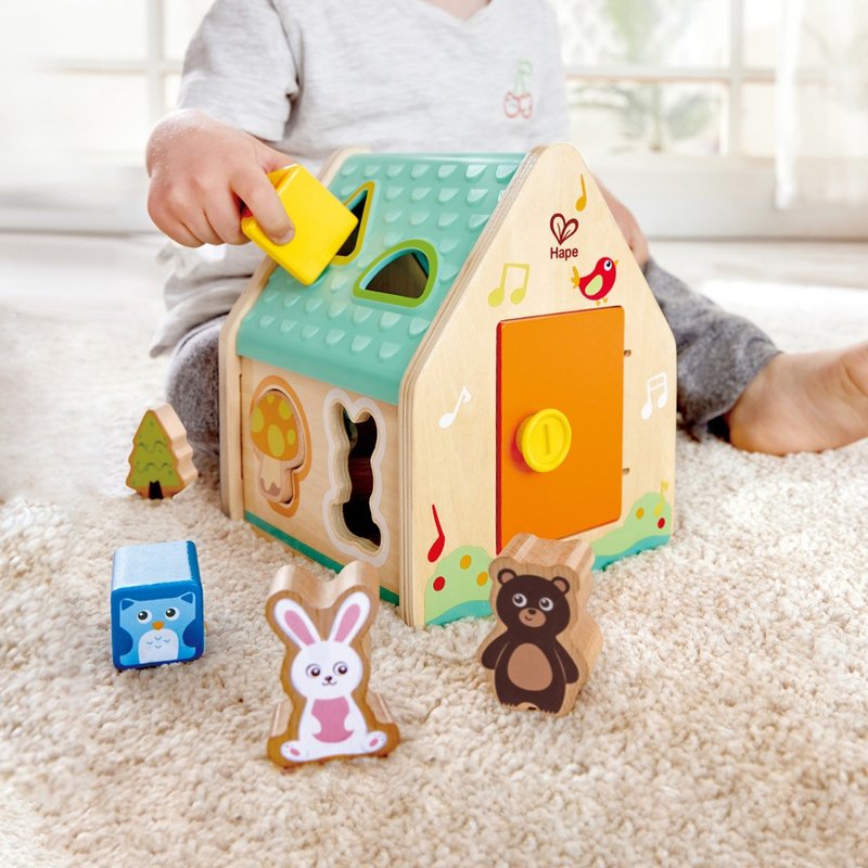 ドイツ Hape アニマルシェイプソーター - 知育玩具・ぬいぐるみ - その他の素材 多色