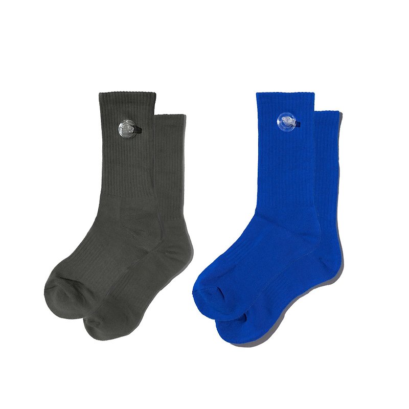 Inflatable Socks 2 Pack in Army Green + Royal Blue - Socks - Cotton & Hemp 