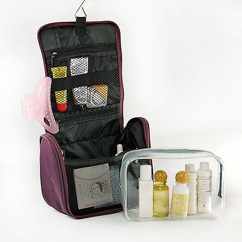 荷物収納トイレバッグ乾湿分離トイレバッグ旅行化粧品収納袋高密度トラベルバッグ - スーツケース - ナイロン 