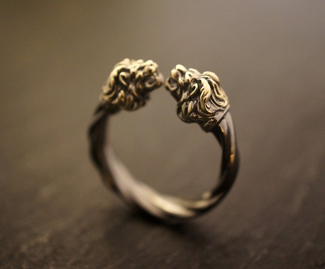 初期レッドリーチュエ　ライオンリング クラシックライオンリング - ショップ 794729metalwork リング