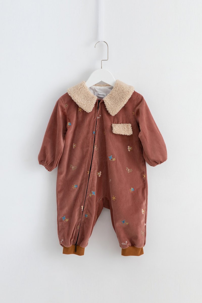 Vintage Flight Neck Jumpsuit - Onesies - Other Materials 