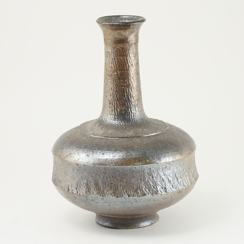金銀彩長頸花器 - 花瓶/陶器 - 陶 