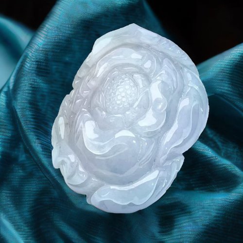 瓔珞珠寶盒 E.L.Jewelry Box 【似玉如花】冰種春帶彩翡翠牡丹花 | 天然緬甸玉A貨翡翠 | 送禮