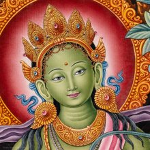 チベット仏教の金剛手菩薩のタンカアート - ショップ Boudha Stupa