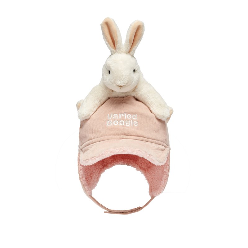 Flap Bunny On You Cap - Hats & Caps - Polyester Pink