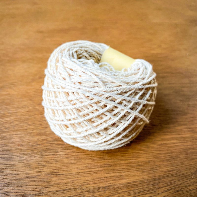 1-1.5mm wide white cotton rope woven warp hand knitting available wool DIY material/YARN - Knitting, Embroidery, Felted Wool & Sewing - Cotton & Hemp Multicolor