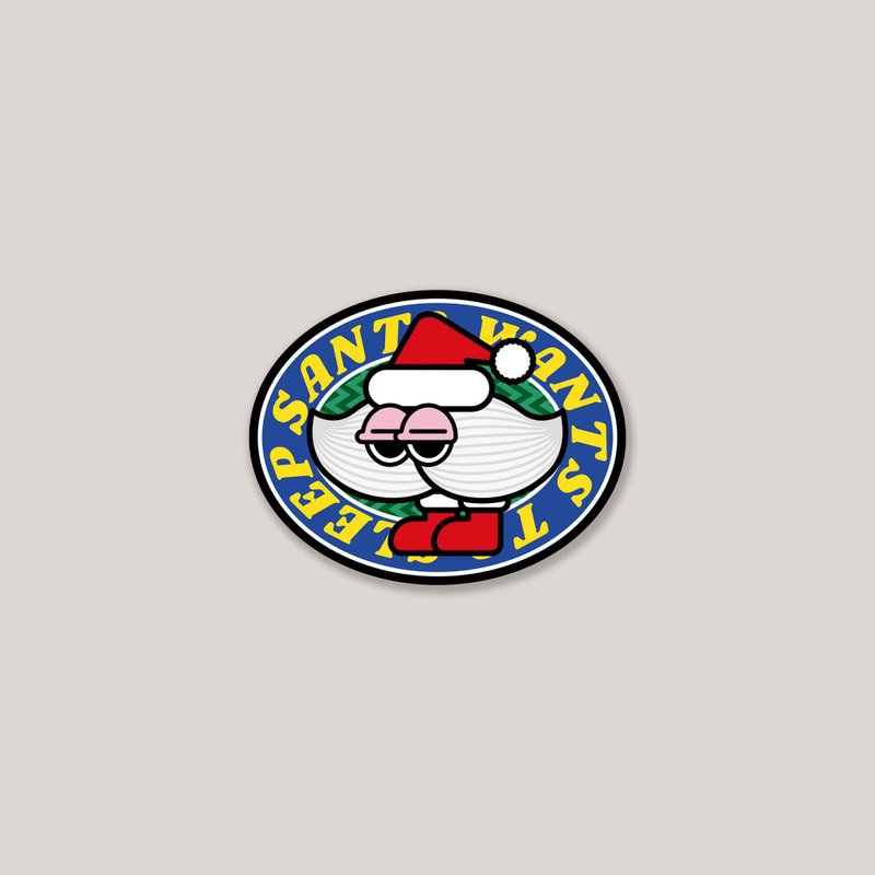 Santa Love Sleepy-Christmas stickers 1 pack - สติกเกอร์ - กระดาษ หลากหลายสี