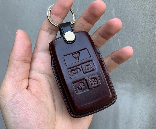 Leather car key case, car key cover - Shop Shao Leather Keychains - Pinkoi