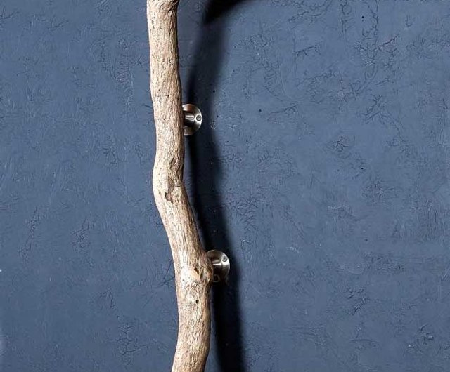 流木 ドアハンドル ドアノブ 取手 長さ60cm 枝の名残りと反り