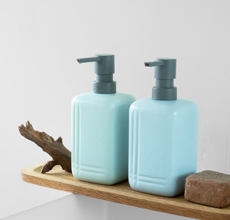 馬卡龍陶瓷方瓶 300ml - 浴室用品/收納 - 瓷 
