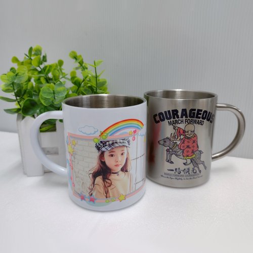 99NOIDEA個性客製化禮贈品 客製化 304不鏽鋼 馬克杯 來圖訂製 不鏽鋼咖啡杯 馬克杯 訂做