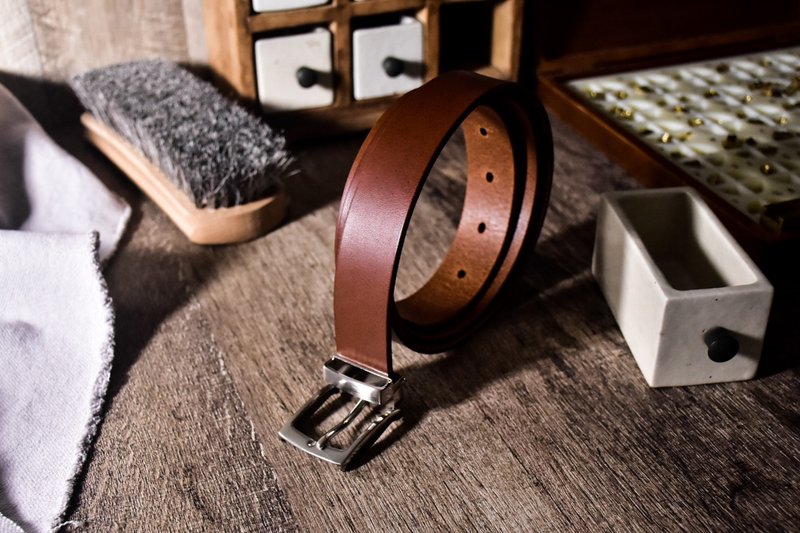 【皮革體驗課程】新北蘆洲 質感皮帶 30 mm - 皮件/皮革 - 真皮 