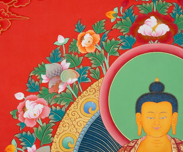 タンカペイント　釈迦牟尼仏陀 タンカペイント 釈迦牟尼仏陀 釈迦牟尼（しゃかむに