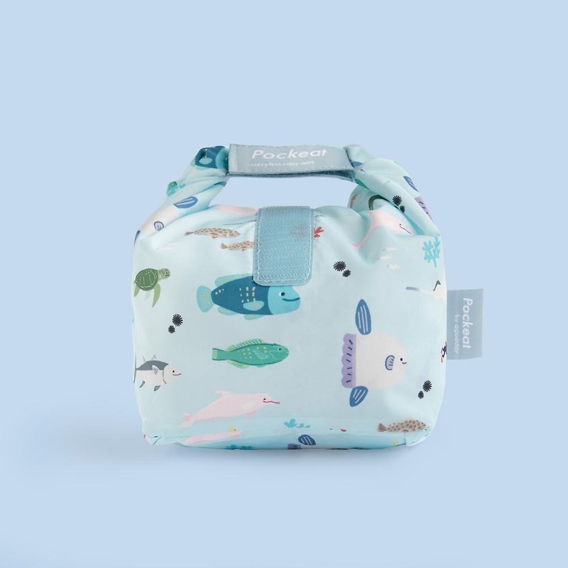 agooday | Pockeat food bag(M) - I'm not the seafood - Lunch Boxes - Plastic Blue