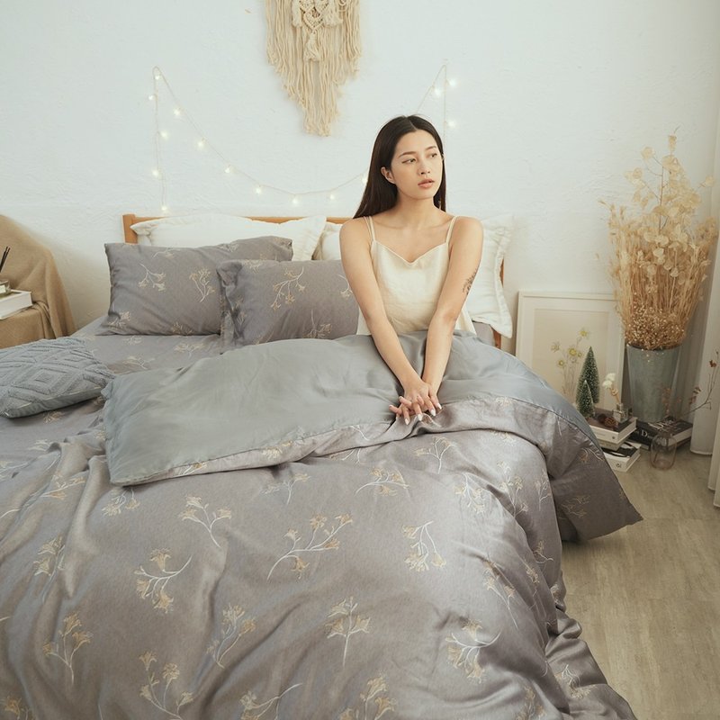 60支100%純天絲TM床包 被套 兩用被/專櫃頂級300織/台灣製/6ST76 - 寢具/床包 - 其他材質 多色