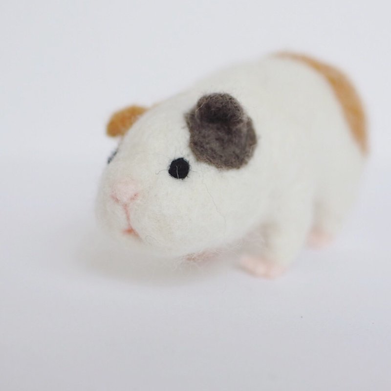 豚鼠 - 公仔/玩偶 - 羊毛 白色