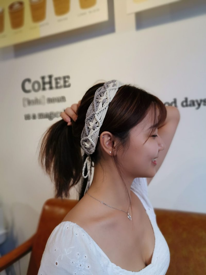 Macrame Headband - 髮圈/髮夾 - 棉．麻 多色