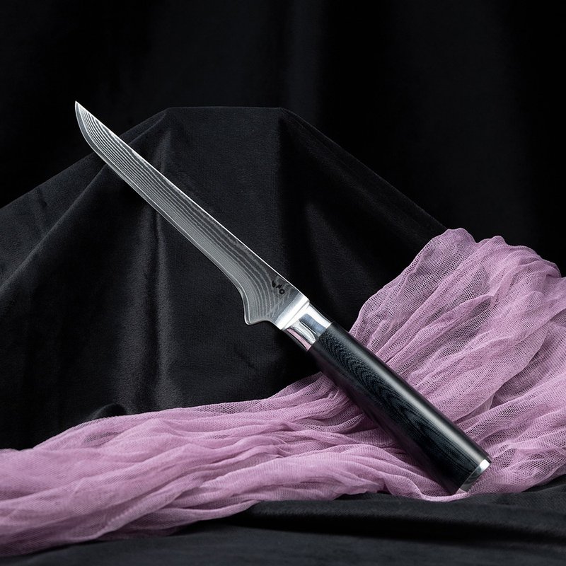 葉添-大馬士革系列 67層VG10-剔骨刀/片刀-玻纖柄(刃14.5cm) - 菜刀/刀架 - 其他金屬 