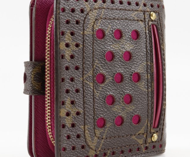 ★美品★ ルイヴィトン折り財布 フューシャ(M95188) ピンク 日本直送】ルイ・ヴィトン LOUIS VUITTON コンパクトジップ 二