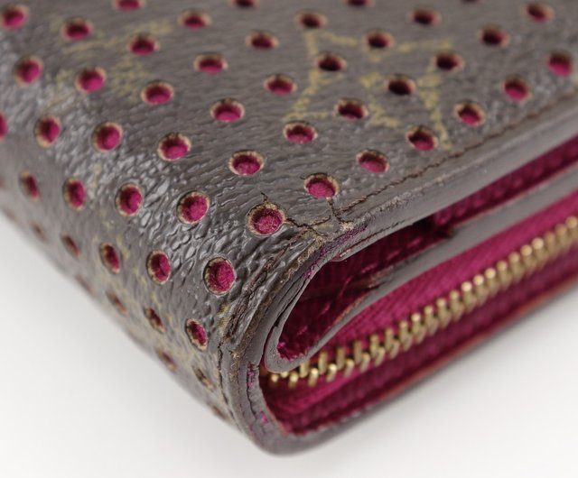 ルイヴィトン モノグラム ペルフォ コンパクトジップ 二つ折り財布