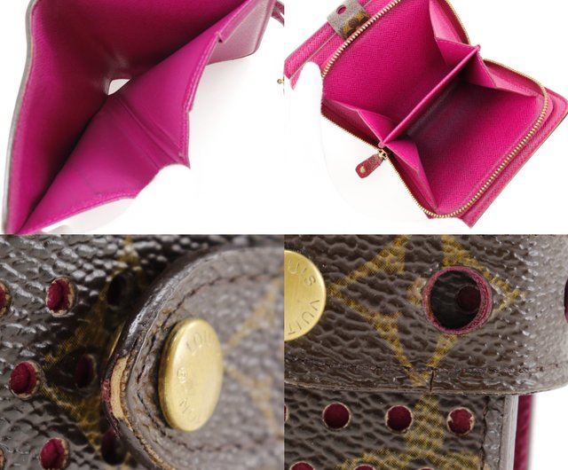 ★美品★ ルイヴィトン折り財布　フューシャ（M95188）　ピンク LOUIS VUITTON ルイ・ヴィトン LOUISVUITTON 二つ折り財布