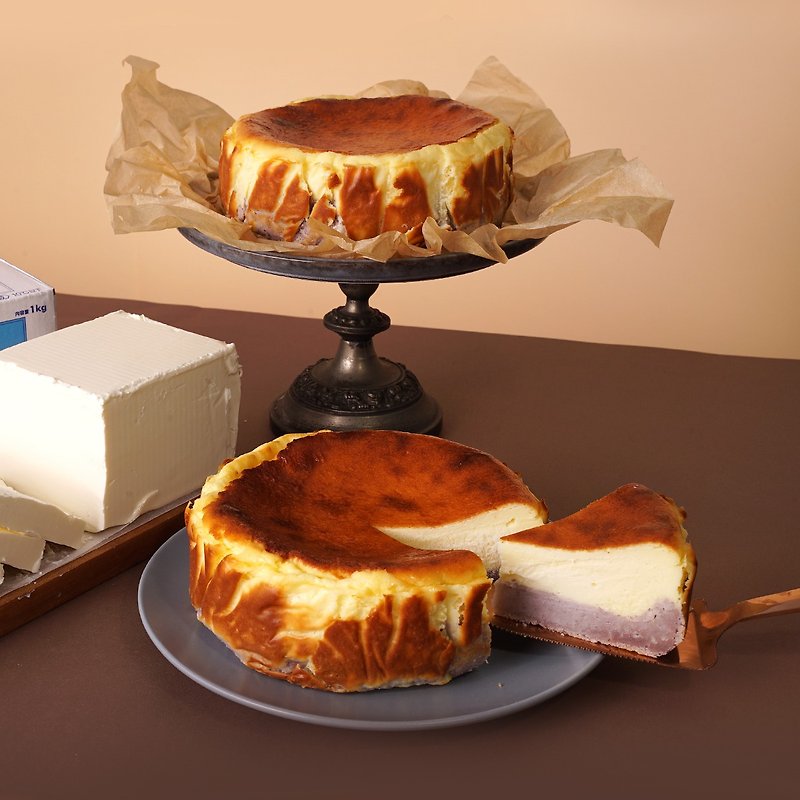 Taro to Basque 6" Basque Cheesecake Taro Cake - Cake & Desserts - Fresh Ingredients 